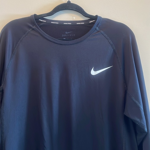Nike Pro Dri-Fit Long Sleeve Athletic Top - Picture 1 of 8
